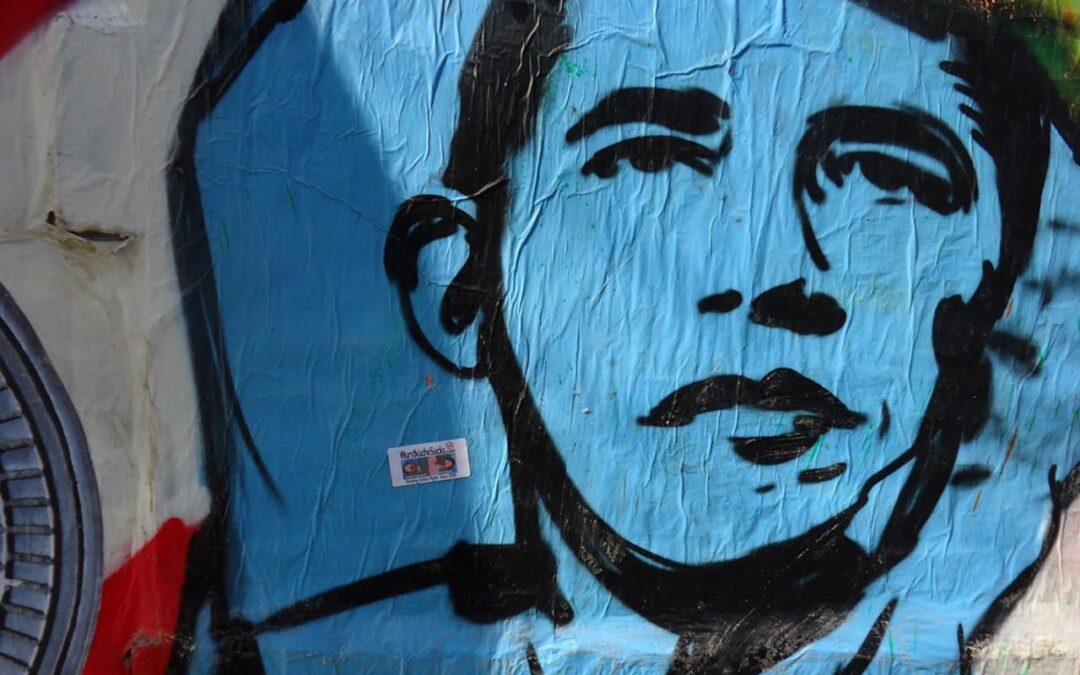 Obama family combines politics and cartoons